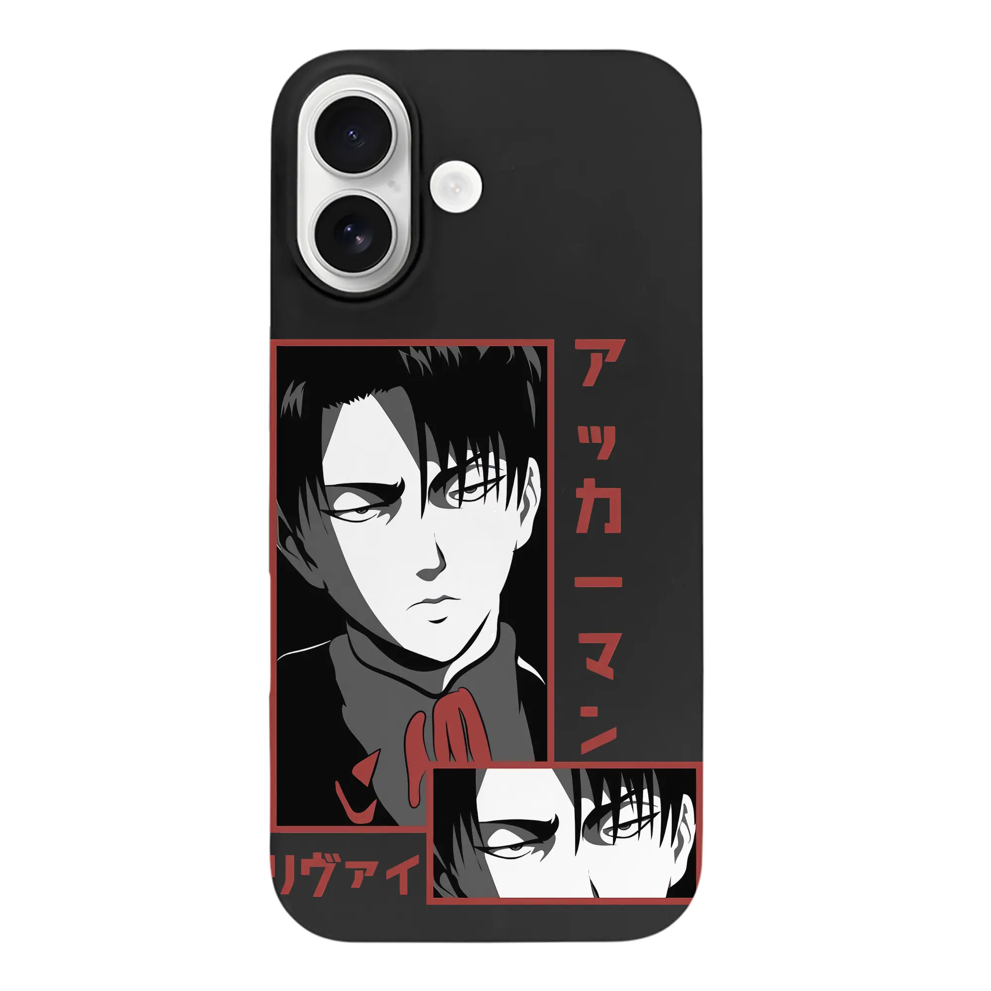 進撃の巨人 グッズ リヴァイ・アッカーマン - iPhone 17 シリーズ シリコンケース 薄型 耐衝撃 指紋防止 ソフトタッチカバー 精密フィット 傷防止 保護ケース iPhone 17/17 Air/17 Pro/17 Pro Max 対応